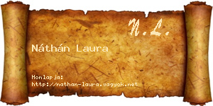 Náthán Laura névjegykártya